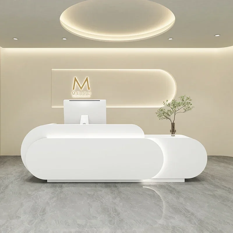 Hairdresser Counter Room Office Table Salon Modern Reception Minimalist Church Pulpito Beauty Storage Store Showcase Recepcja