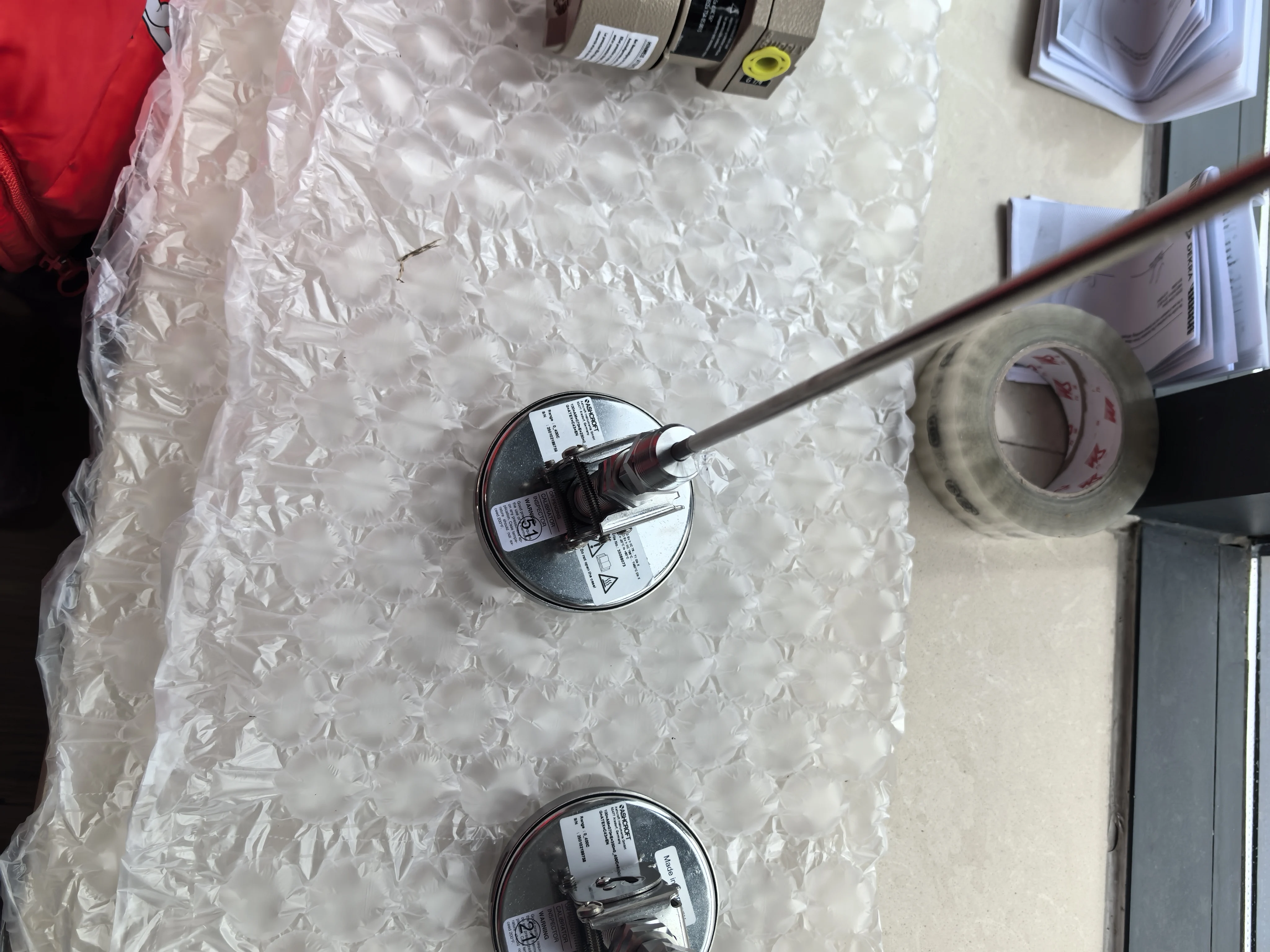 مقياس حرارة صناعي من سلسلة ثنائية المعدن عالي الجودة لمستشعر درجة حرارة Aschroft لزيت المحولات WIKA