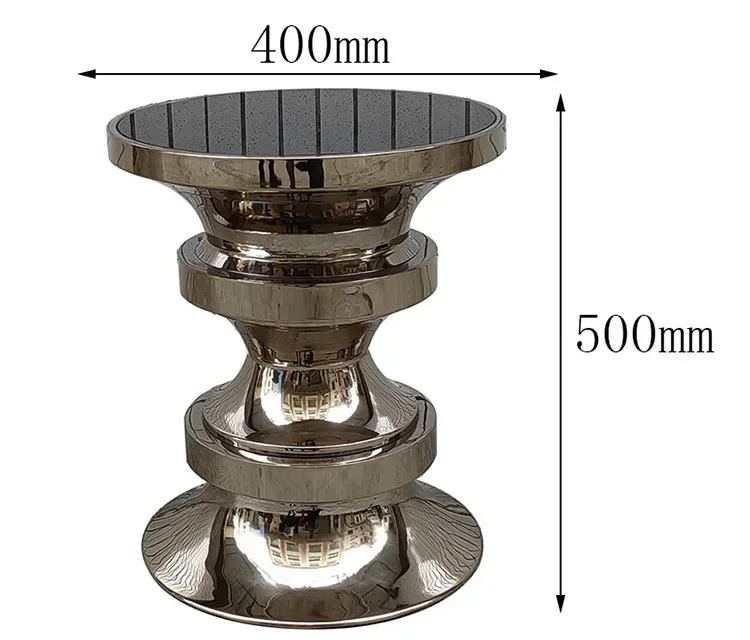 M178 متنقل فاخر خفيف، حافة قليلة من السكر، رصيف مستدير مصمم غرفة معيشة بسيطة مخصصة من الفولاذ المقاوم للصدأ طاولة مستديرة صغيرة #6