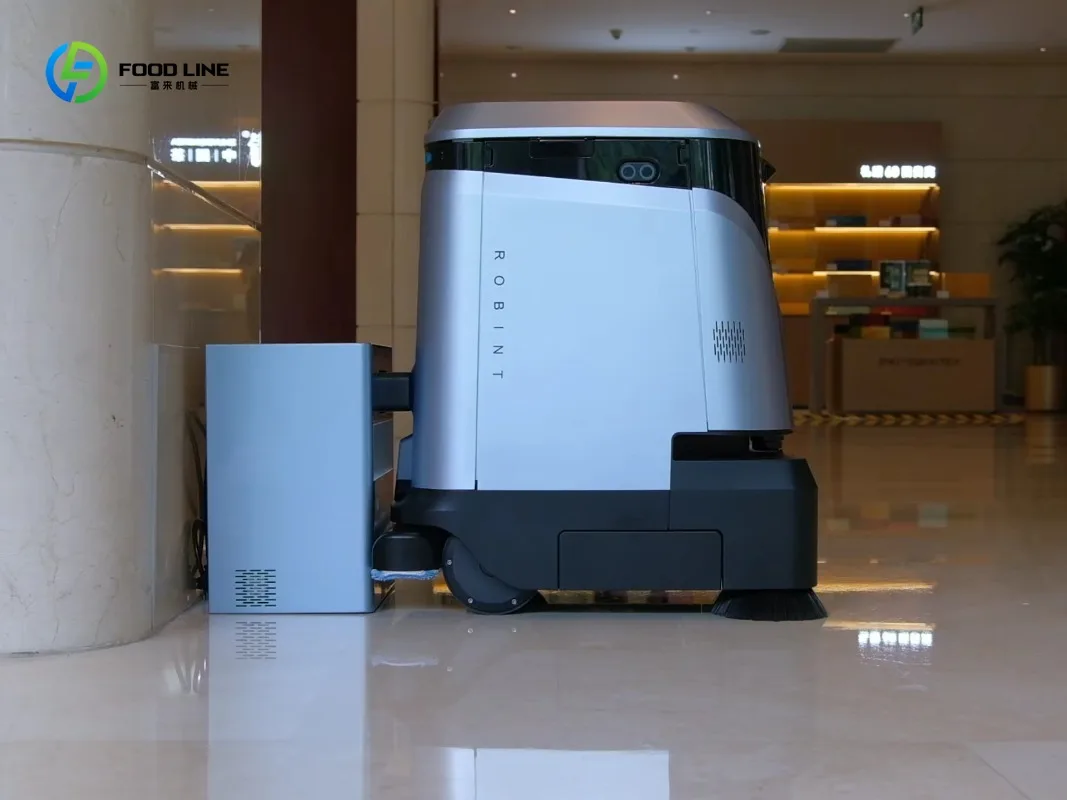 Pembersih Lantai Robotik Komersial - Menyapu, Menggosok, Menyedot Debu, 576 ㎡ /h Efisiensi & Pengisian Ulang Otomatis