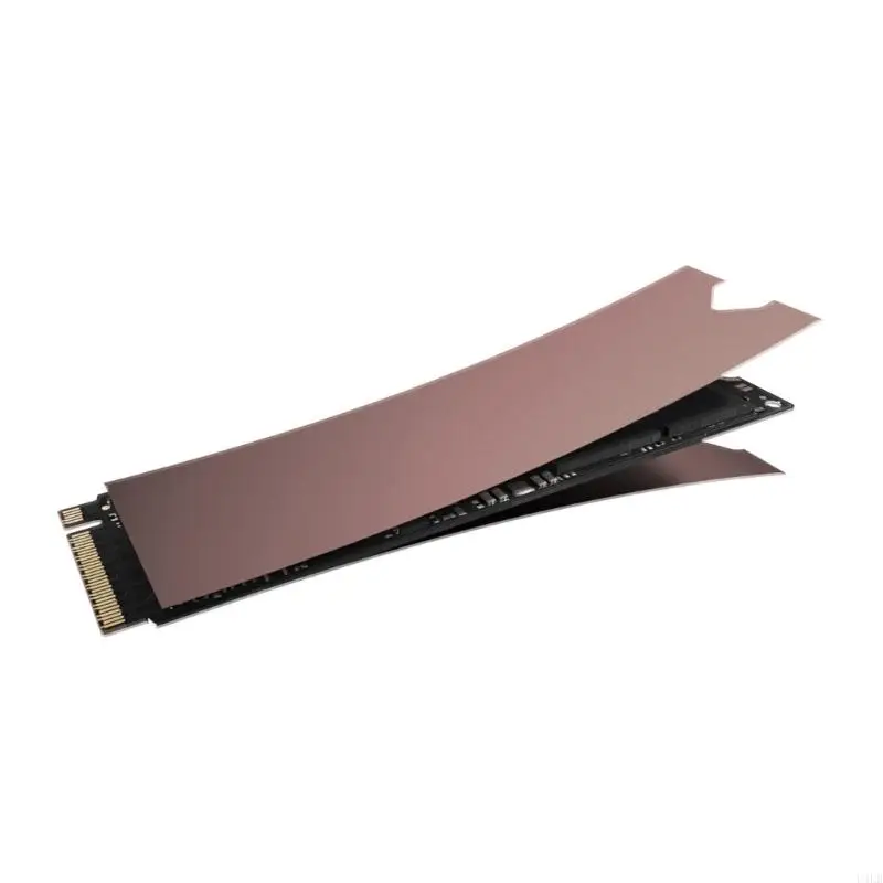 Медный радиатор для M.2 NGFF 2280 PCI-E NVME SSD Охлаждающий радиатор тепловой накладки 70x20 мм U4LB