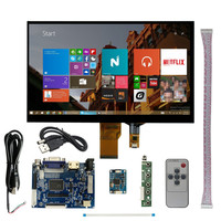 10.1 Inch Portable LCD Display Screen DIY Monitor Driver Control Board HDMI-Compatible Raspberry Pi VGA AV Digitizer Touchscreen