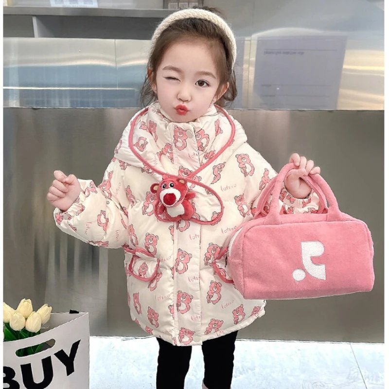 

Girls Down Coat Winter 2025, Fashion Thickened White Duck Feather Outerwear for Kids & Toddlers