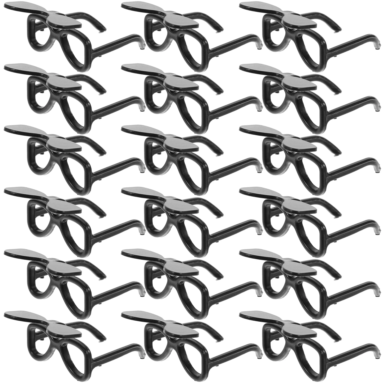 

100 Pcs Mini Sunglasses Miniatures for Crafts Bulk Dolls Baby 18 Inch Accessories Plastic Black Eye