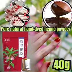 Handmade Natural Plant-free Henna Nail Polish Pink Burgundy Maroon Brown Red Manicure Natural Color 40g