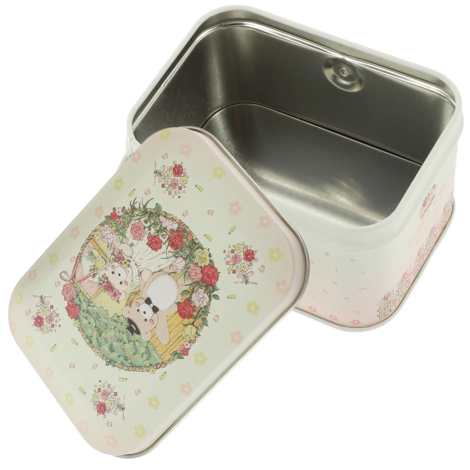 Holiday Candy Tins Storage Holder Christmas Gift Packaging Box Cookie Jar Elk Rabbit With Lids Metal Containers