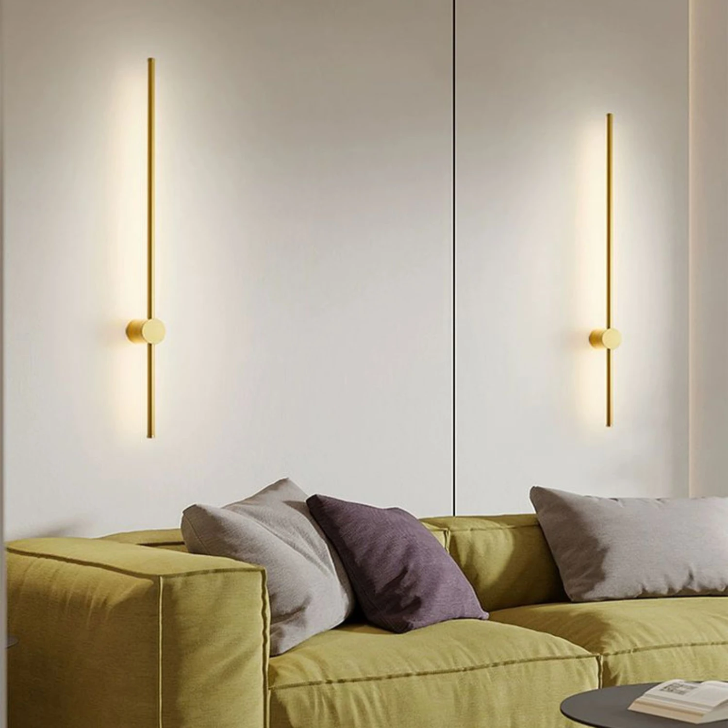 Luces de pared nórdicas elegantes y modernas, candelabro LED regulable con rotación de 360 °, Ideal para dormitorio y sala de estar, novedad