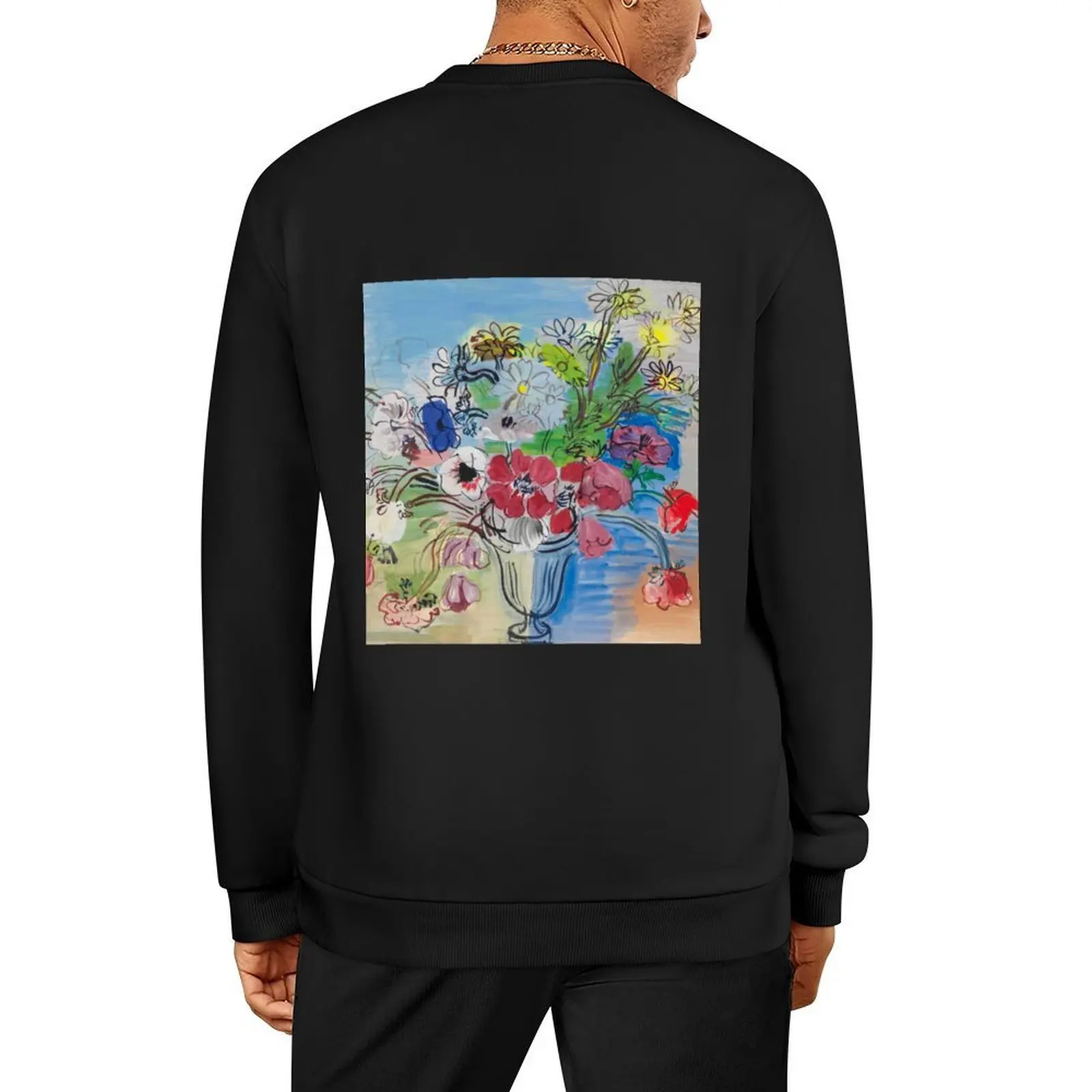 

Raoul Dufy Fleurs Pullover mens clothing aesthetic clothing korean autumn clothes graphic t shirts men hooded sweatshirt
