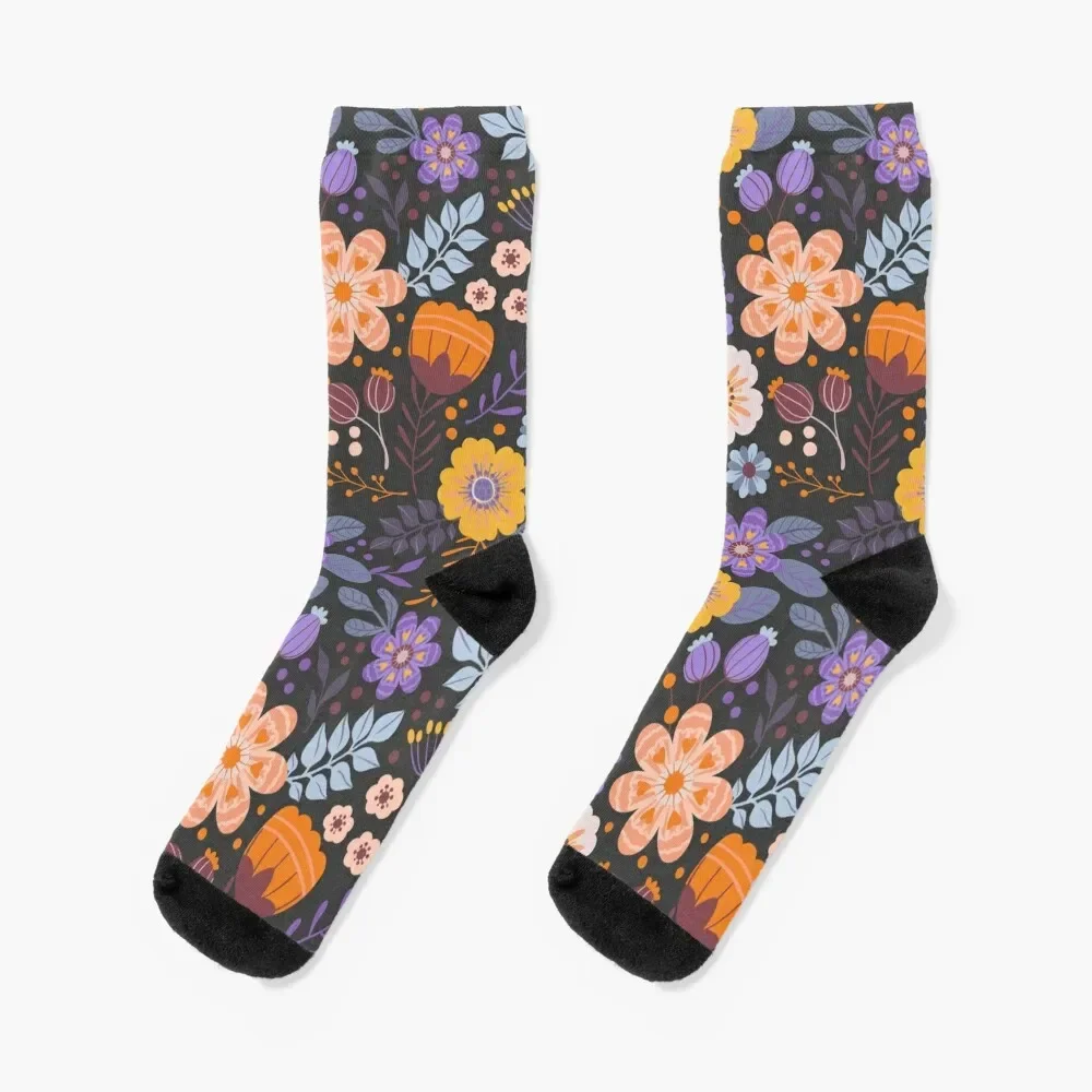 

Floral Charm Socks new in's fashionable kawaii winter thermal Man Socks Women's