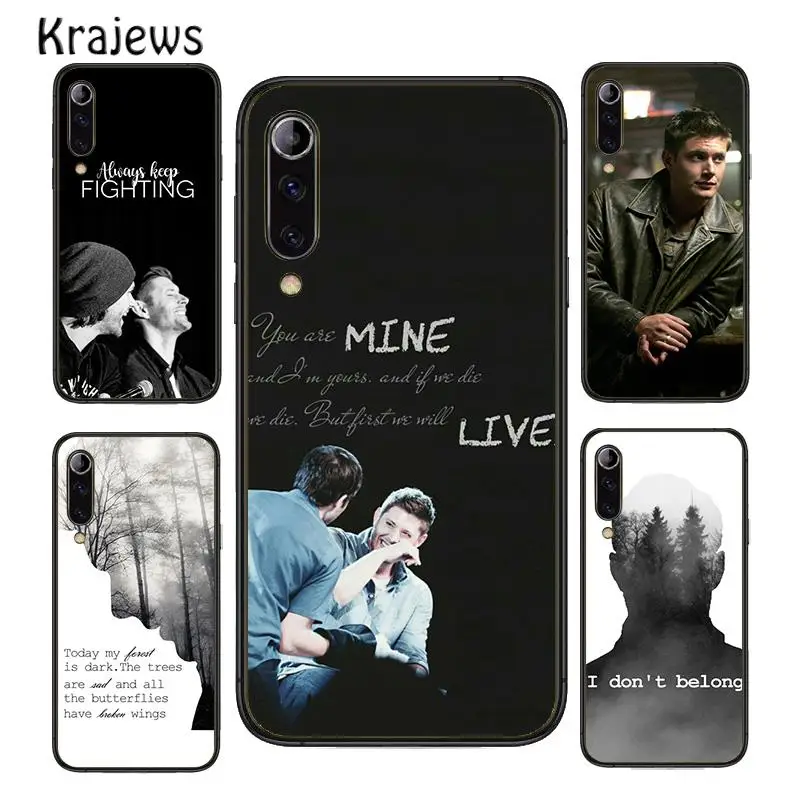 Krajews dean winchester supernatural Phone Case Cover For iPhone 16 15 SE2020 14 Plus 11 Pro Max 13 Pro Max 12 mini XS Max XR