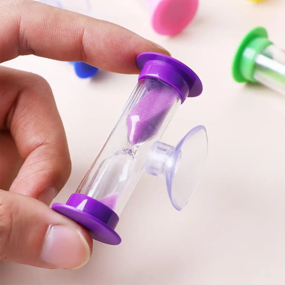 Sablier portable rotatif en verre pour le broCumbria des dents des enfants, minuterie de douche ouverte, horloge de sable, entonnoir, ornement de bureau