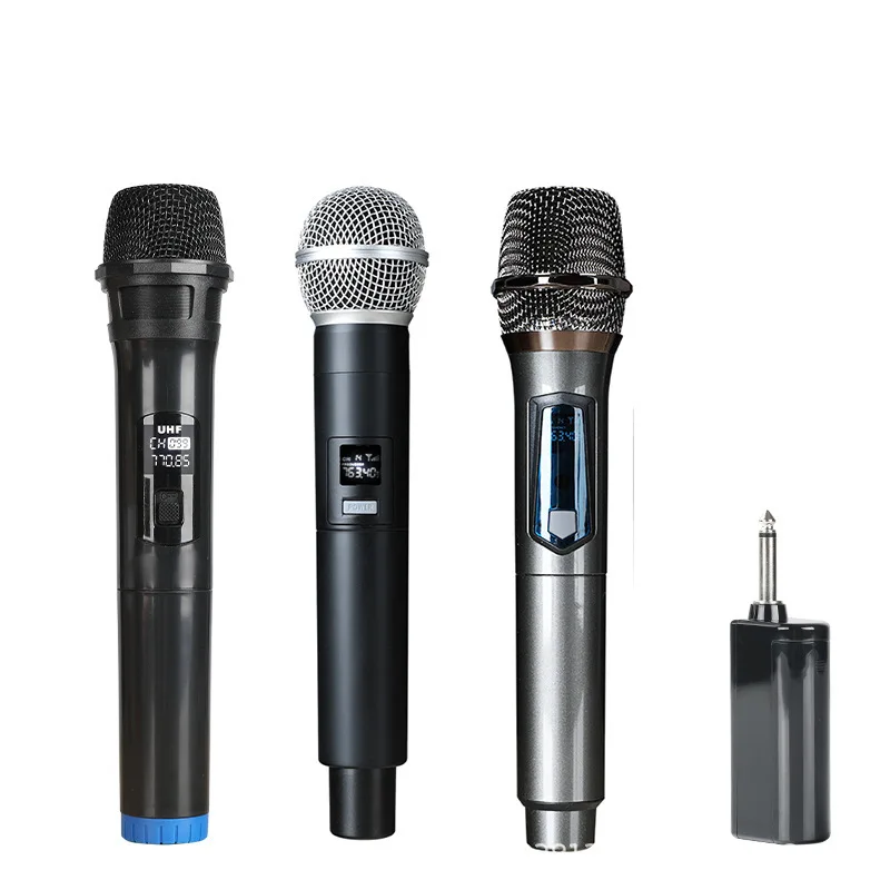 Wireless Microphone 308 Dual Handheld Mic System for Stage Home KTV Outdoor Speaker Meeting Performance Karaoke