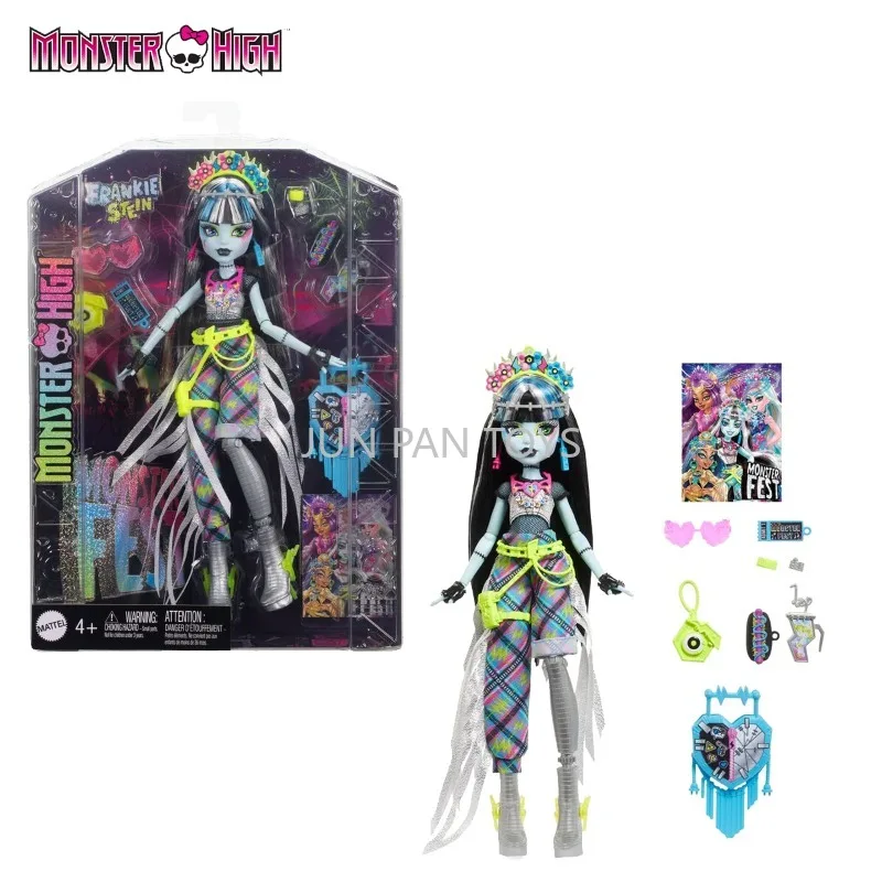 Original Mattel Monster High  Boo York Floatation Station and Astranova Doll Playset (CHW58) Fashion Doll Frankie Stein Gift Toy