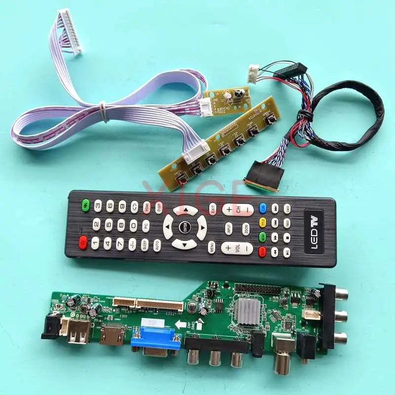 Fit B173RW01 V.0 V.1 V.2 V.3 V.4 V.5 VGA USB 1600*900 40Pin LVDS DVB-C LCD Screen Signal Digital 3663 Controller Board Kit