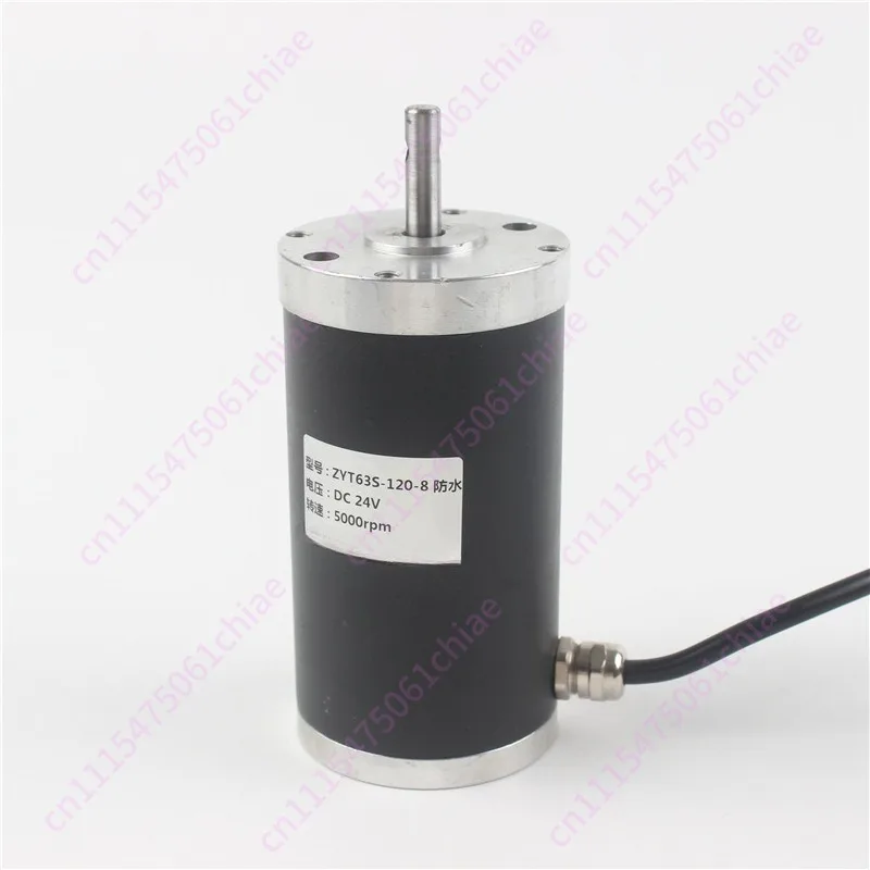 ZYT63S-120-8 Permanent Magnet Waterproof Brushed Motor Automation Machinery Equipment Automatic Door Micro DC Motor