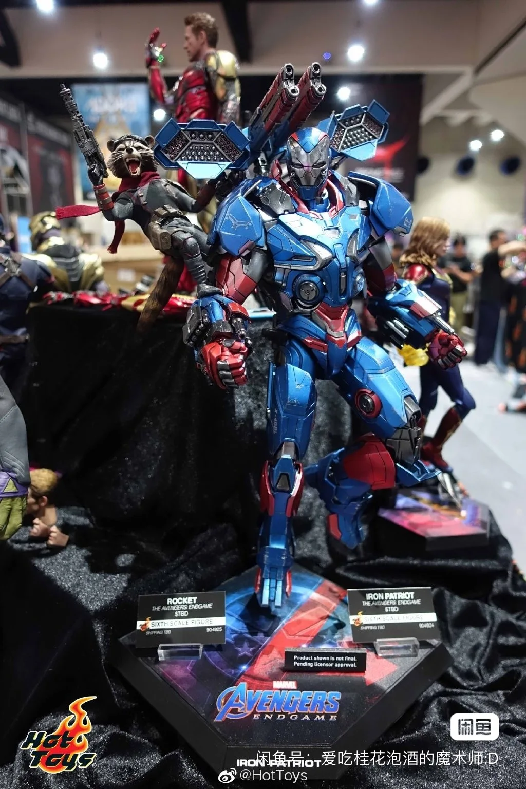 Original Marvel Avengers: Endgame Alloy Iron Patriot 2.0 1/6 Anime Action Figure Collection Model Toys Children Surprised Gifts