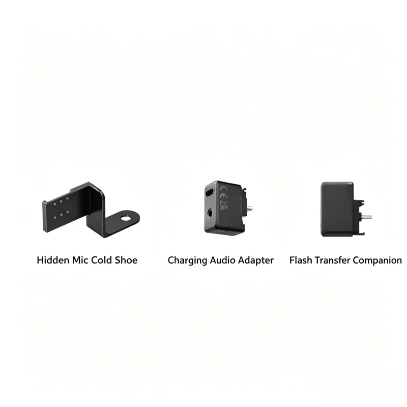 Suitable for Insta360 Hidden Mic Cold Shoe Flash Transfer Companion Charging Audio Adapter For X5 X4 Air Camera Accessory