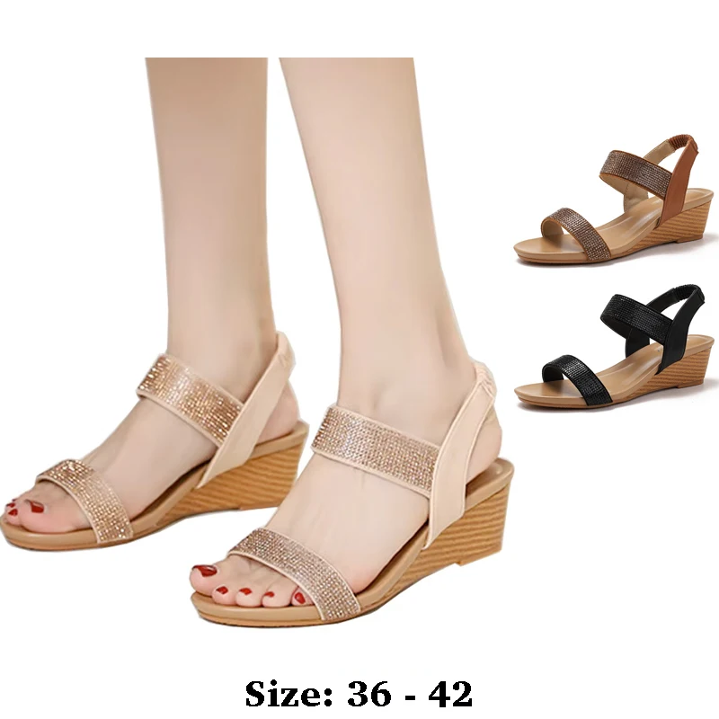 

Женские босоножки на плоской подошве из высококачественной кожи на среднем каблуке 5,5 см, лето 2025 размеры 36 42 повседневная пляжная обувь с открытым носком цвет черный бежевый коричневый