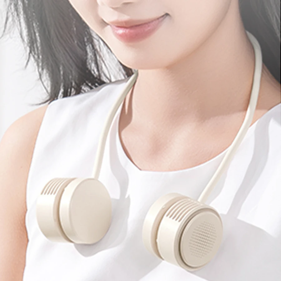 

Kinscoter новый персональный спортивный шейный вентилятор 1600 мАч складной перезаряжаемый мини-вентилятор 3 передачи ветра регулируемый бесшумный охлаждающий электрический вентилятор