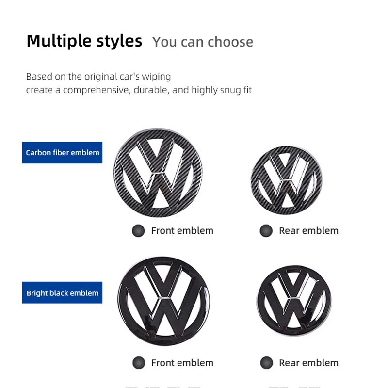 غطاء شارة الشبكة الأمامية للسيارة ، الغطاء الخلفي ، سيارة فو بولو ، جولف MK6 ، MK7 ، MK8 ، باسات B6 ، B7 ، B8 ، مبرد تيوان سي سي ، صندوق السيارة ، ملصق أرتيون