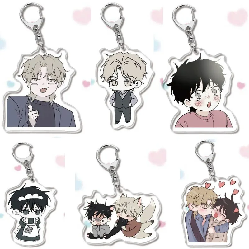 CartoonAnime Keychain Women Yeo TaeJu Kim EuiHyun Acrylic Key Chain Man Korean BL Bag Pendant Keyring