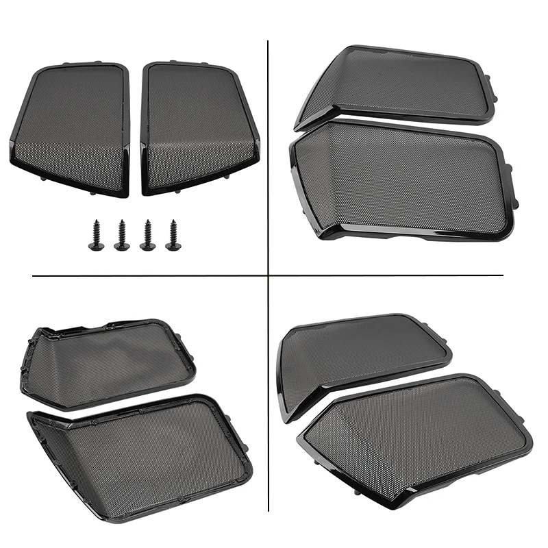 For Touring Road King Electra Street Glide 1994-2013 Saddlebag Cover Fairing Speaker Grill Covers Set Motorcycle Accessories