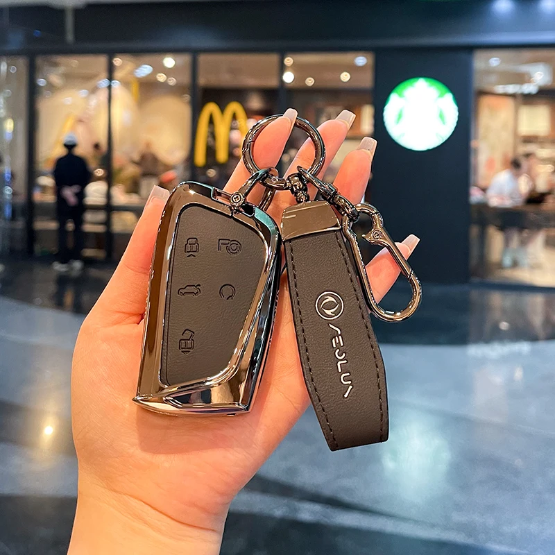 

Car Key Case Cover Shell For DongFeng AEOLUS 2022 Keyring Keyless Protection Accessories