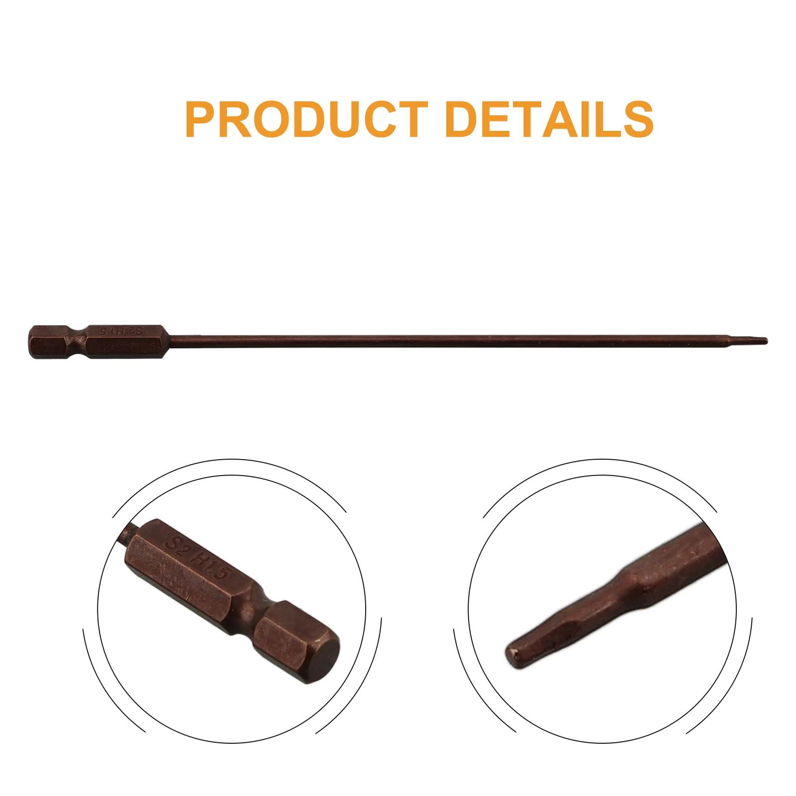 Screwdrivers Screwdriver Bit 150mm H1.5-H6 Wide Size Range Magnetic Hex Head Screw Driver Tools Screwdriver Bits