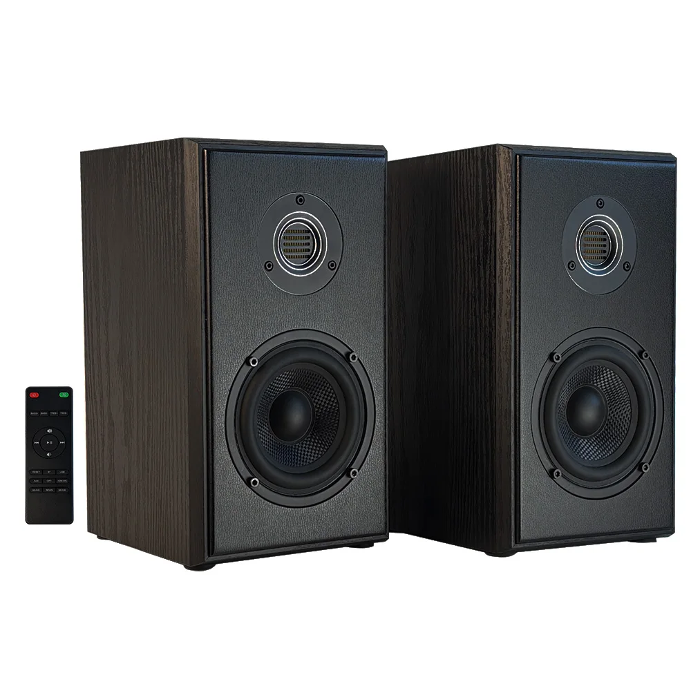 

Powered Studio monit Speakers 60W Active Studio Bookshelf Speakers 2.0 Black Sound System use AMT Tweeter SM-425