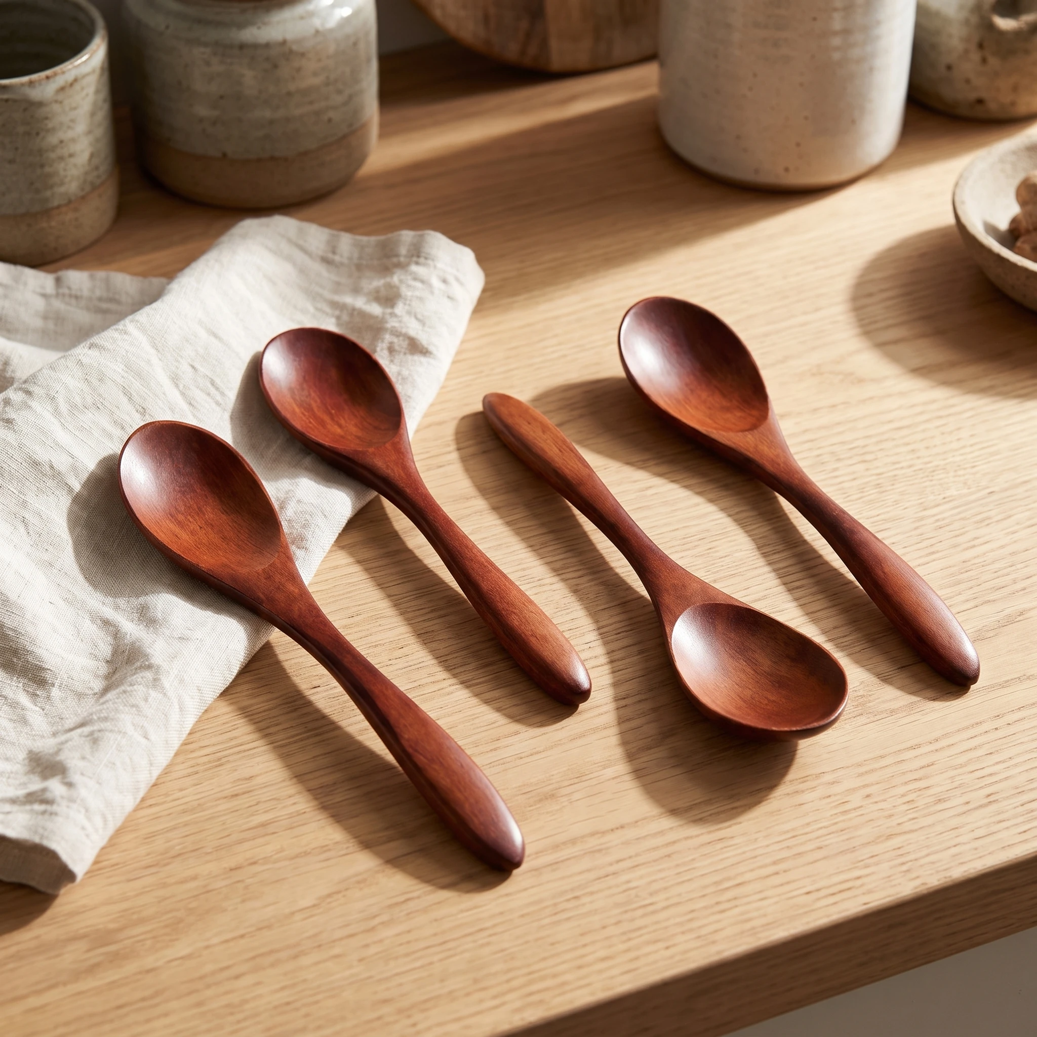 4/8 Pcs Wooden Soup Spoons, 4. - огляд і ціна Prefer Coffee To Tea