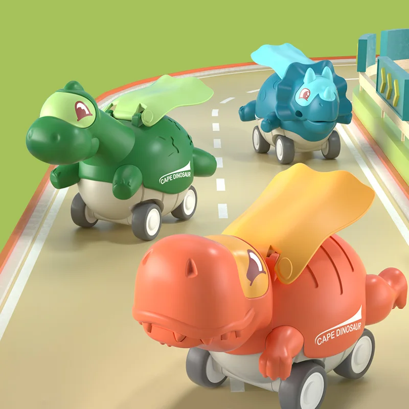 

Montessori Dinosaur Car For Kids 2 To 4 Year Old Dinosaurs Car For Birthday Gift Cartoon Cars For Boy Interactive Toy Game Child