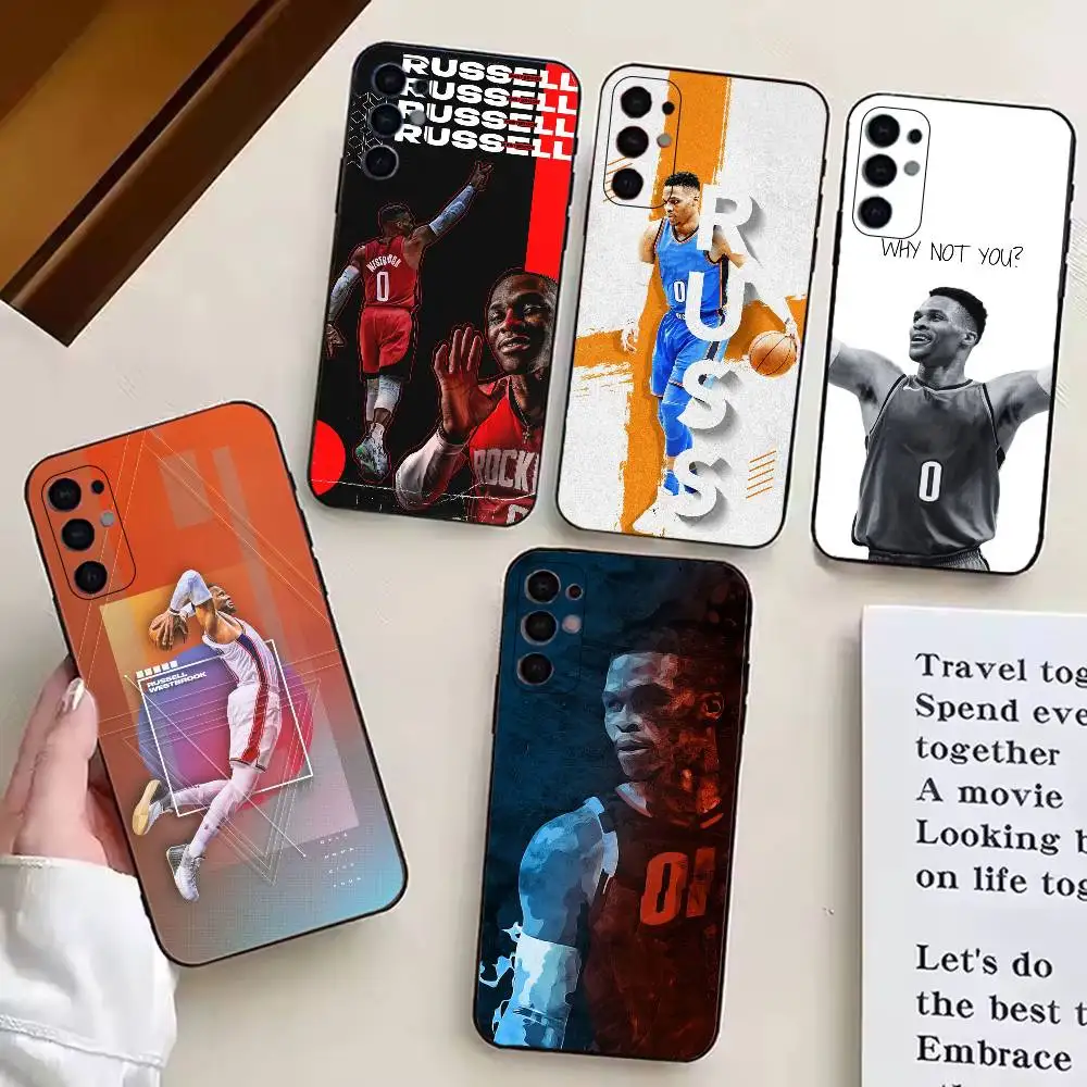 Russell Westbrook Basketball Support Phone Case For Samsung S25,S24,S21,S22,S23,S30,Ultra,S20,Plus,Fe,Soft Silicone Black Cover