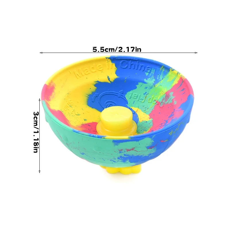 2 個バウンスボウルアウトドアスポーツ子供のストレス緩和ゴム回転ジャンプ半球子供のストレス緩和おもちゃ