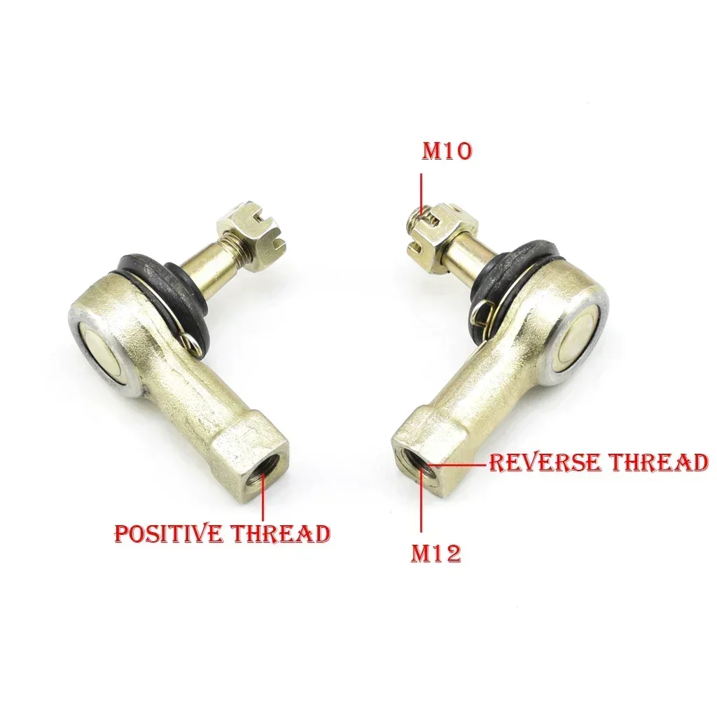 Ball Turn Joint rod end 10mm M12 M10 Tie Rod for ATV250 200cc 250CC Buggy Chinese ATV Spare Parts Accessories