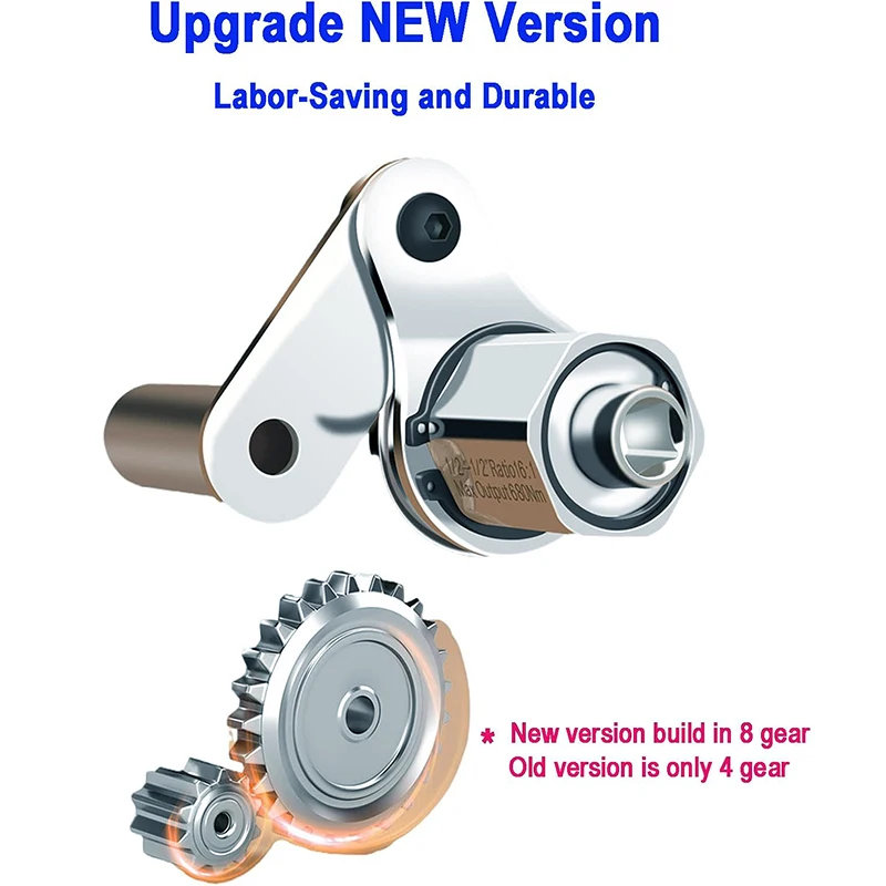 Upgraded Torque Multiplier, Heavy Duty Torque Multiplier Wrench Set for Lug Nut Remover 1/2 Driver 1:16 Labor Saving Wrench