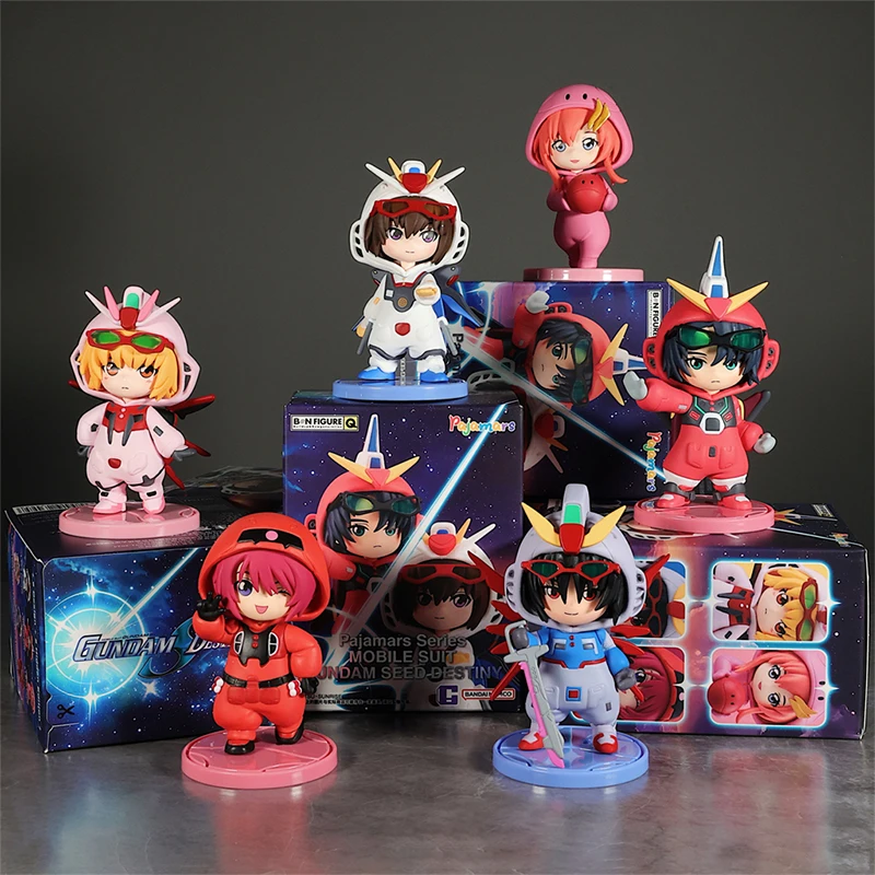 Bandai Pigiami Originali Serie GUNDAM SEED DESTINY Kira Yamato Cagalli Yula Athha Lacus Clyne Action Figure Modello MOBILE SUIT