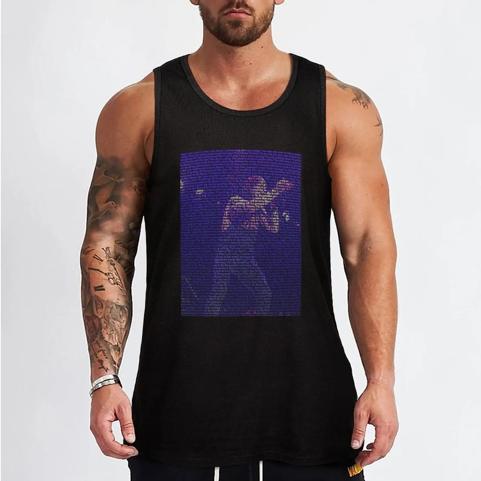 Myles Kennedy wordart Tank Top Male clothes Men's clothes luxury style gym summer clothes men 2024