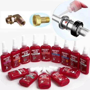 50 ml Schroefdraadborgmiddel 222 242 243 263 271 272 290 Schroeflijm Snel uitgehard Draadborgmiddel Anaërobe lijm Lijm Anti-los