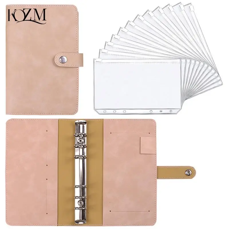 1ชุด Binder Budget Planner Cash Envelope Binder Budget ซอง A6กระเป๋า