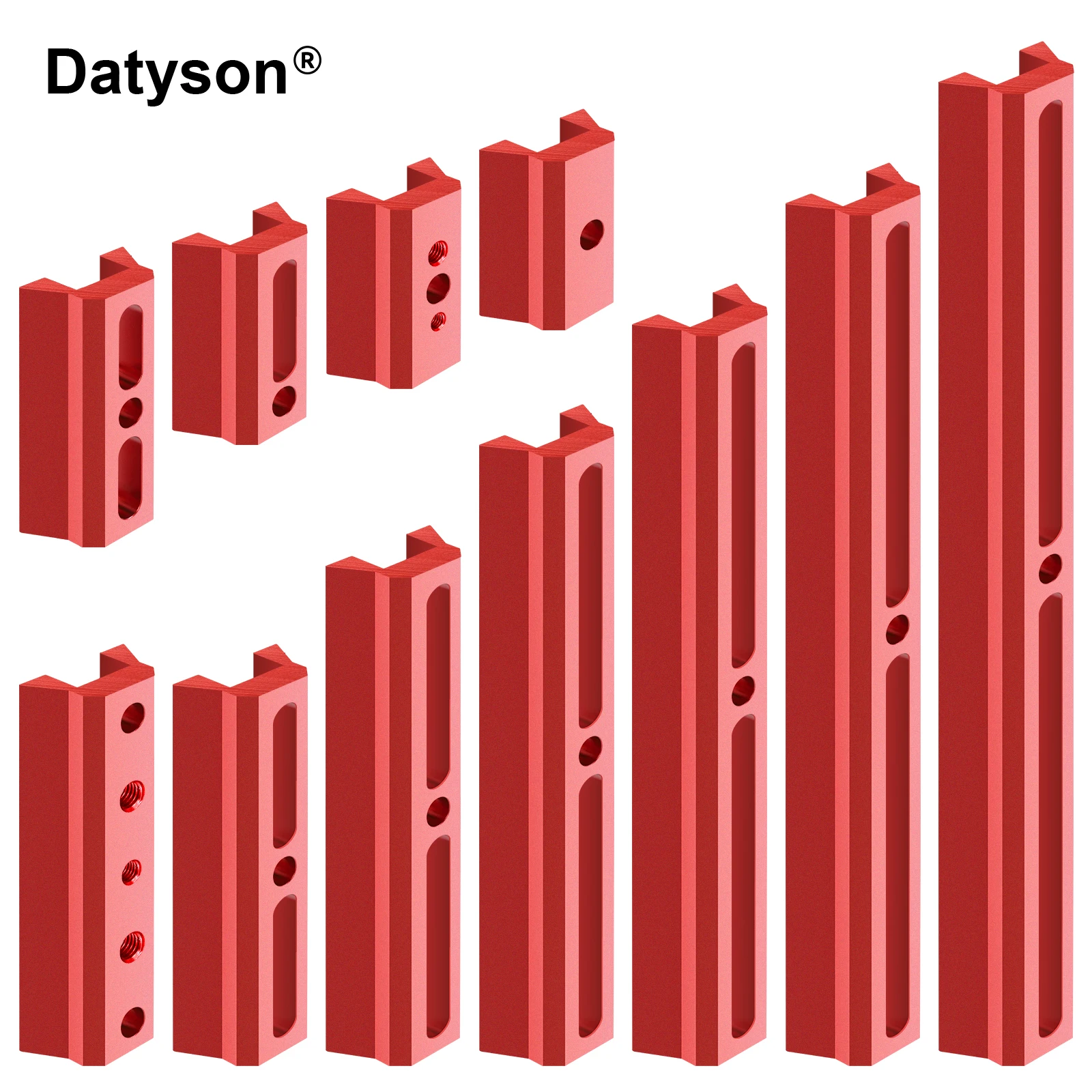 Datyson-base de Metal 42/45/48/60/90/120/150/180/210/240mm, espejo guía de estrellas, placa de cola de milano pequeña, accesorio astronómico rojo