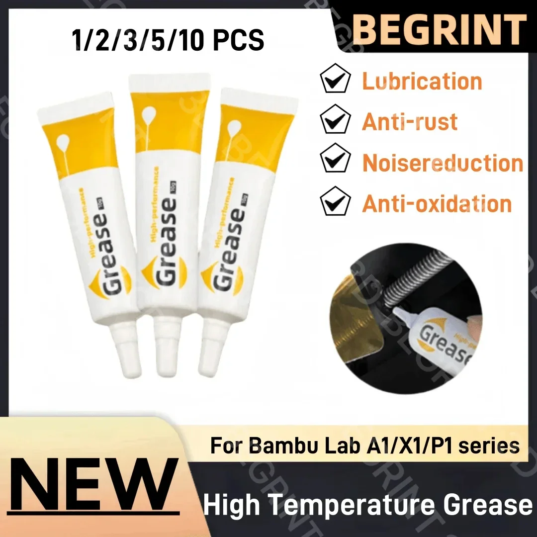 3D Printer Gear Grease Lube Reduce Noise Good Lubrication Effect Lubricating Oil For Bambu lab X1c P1S P1P 3D Printer Parts