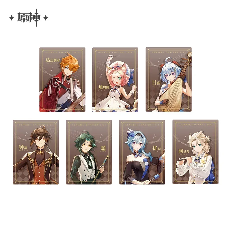Presale  Official Merch  CONCERT TOUR Melodies of An Endless Journey Photo Card Zhongli Xiao Tartaglia Eula