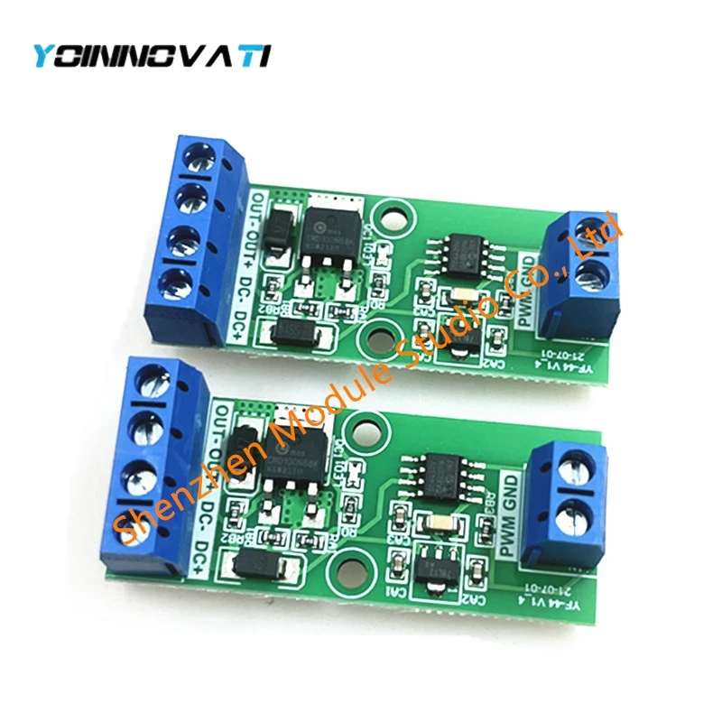 DC 5V 12V 24V PWM Signal Amplifier Module MOS Driver Board 0-30KHz Adjustable Frequency 2A YF-44 Motor Speed Control