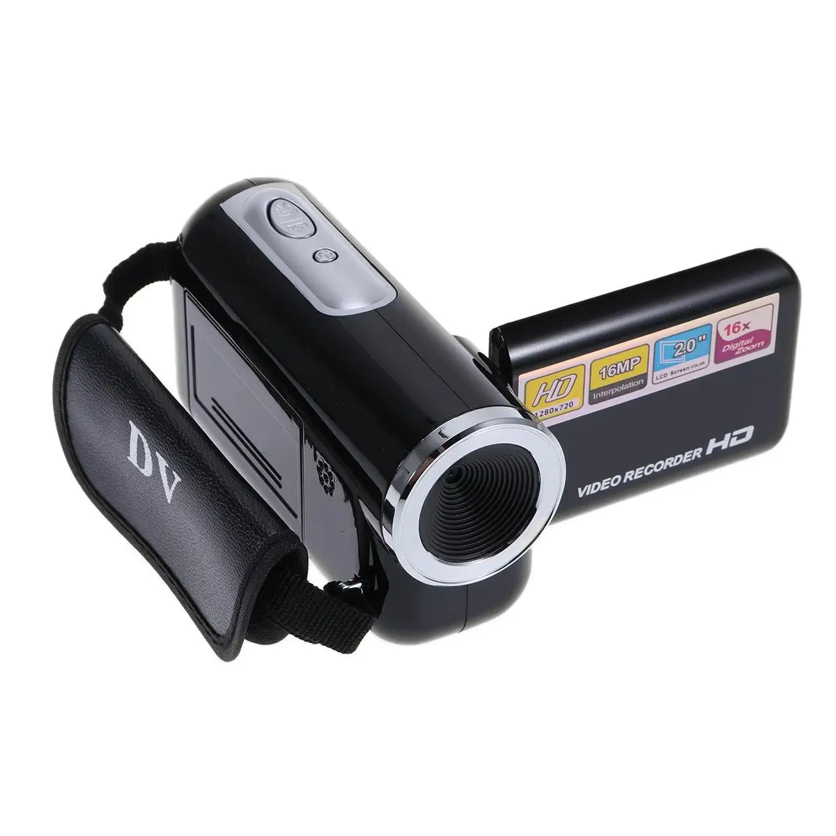 Video Camera 16 Million Pixels Digital Night Vision 2.0 Inch Black DV Camcorder Child