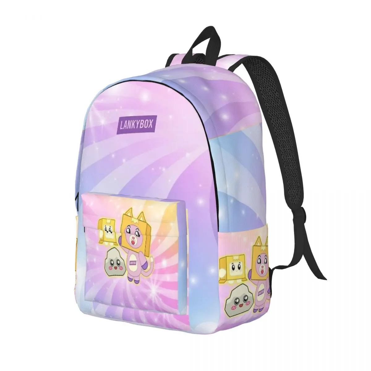 Bellissimo zaino per ragazze Lankybox rosa per ragazzo ragazza bambini studente scuola libro borse Daypack borsa per l'asilo prescolare con tasca