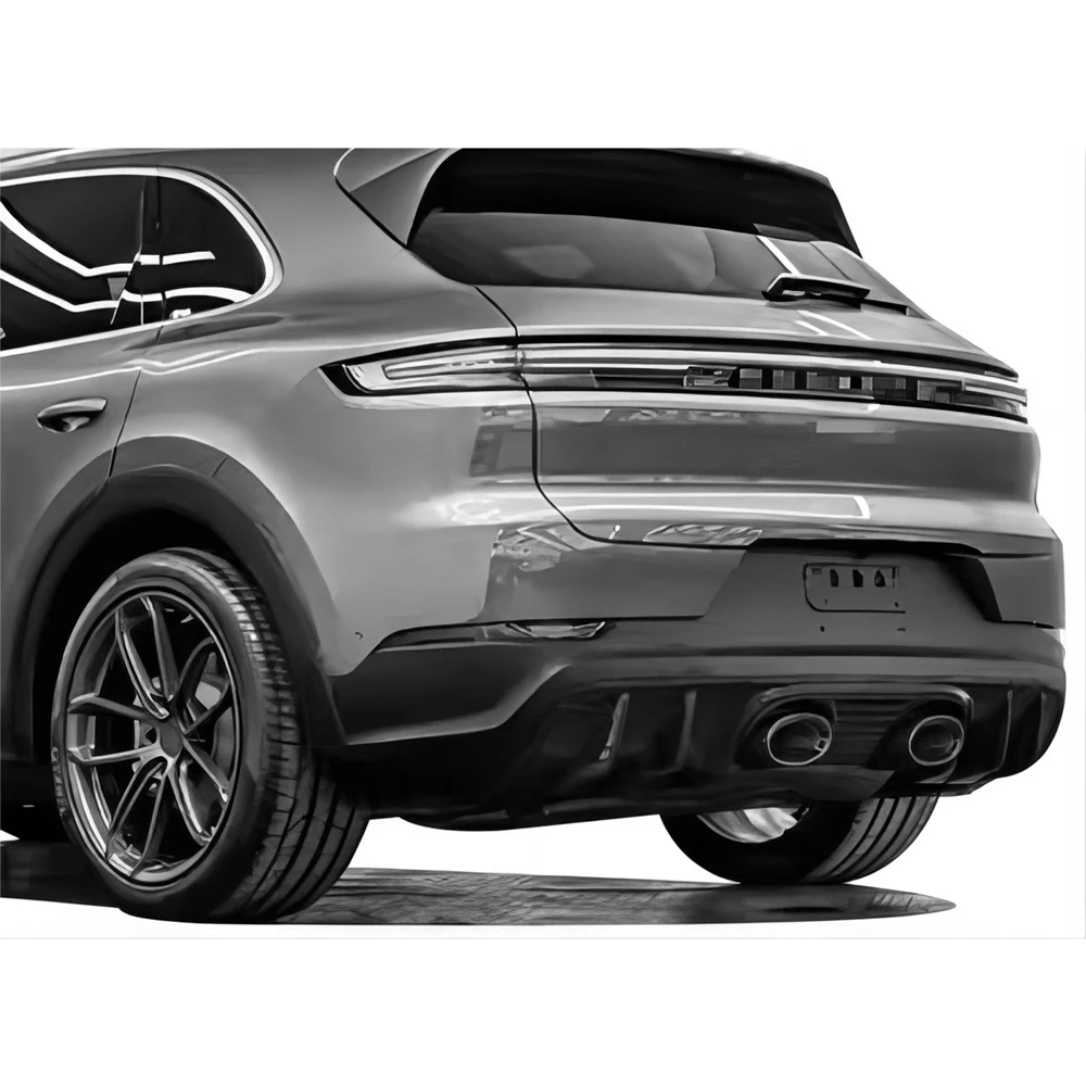 Full Body Kit For Porsche Cayenne / Coupe 23-24 Upgrade to Turbo GT Style Front Bumper Door Panel Fender Flares Lip Diffuser