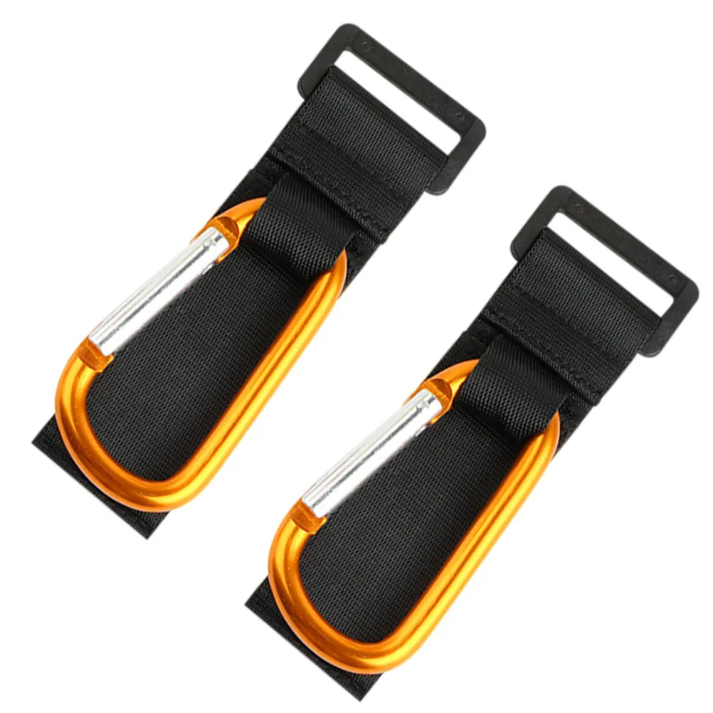 2Pcs Reinforced Non-Slip Stroller Hooks Multi-Purpose Stroller Organizer Hook Clip for Strollers Walkers Wheelchairs Lightweight