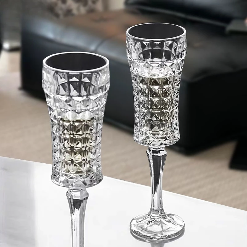 crystal glass goblet simple household wine glass, foreign wine glass, red wine glass