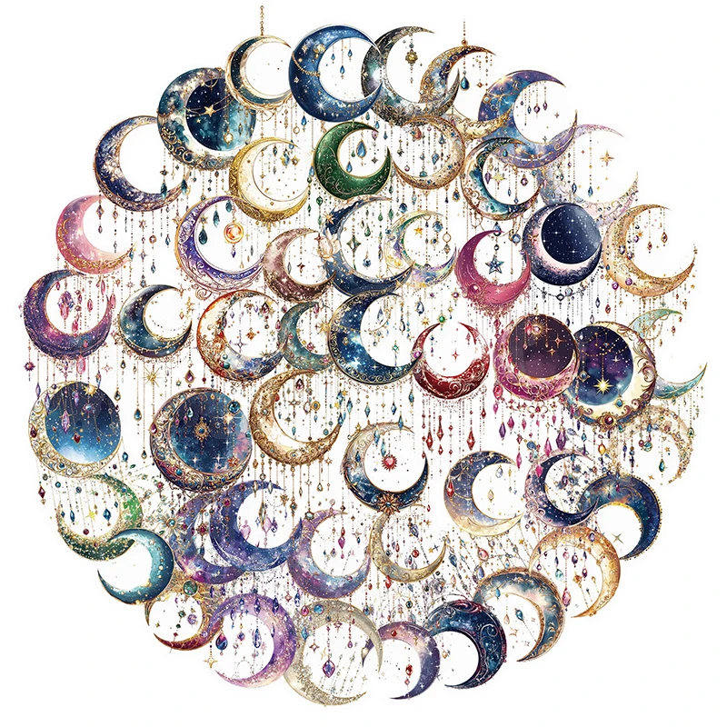 50PCS Fantasy Moon … - image
