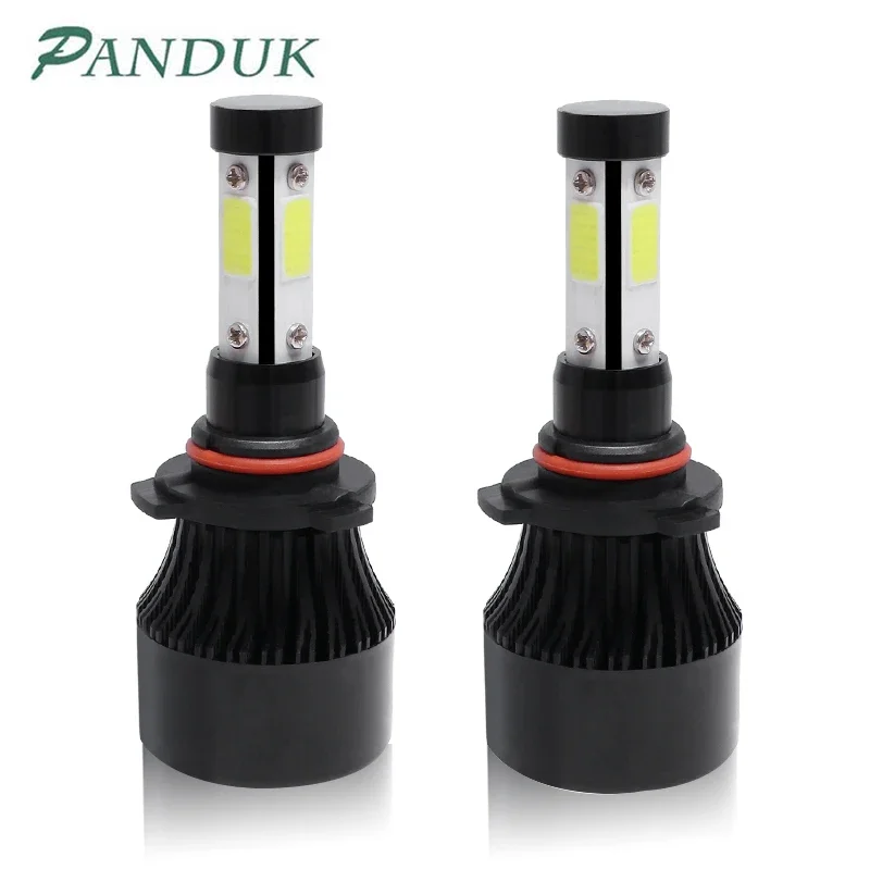 PANDUK 4 Side H1 H3 Led Headlight Bulbs H7 LED Car Lights H4 LED 880 H11 HB3 9005 HB4 9006 H13 6000K 14000LM Auto Headlamps